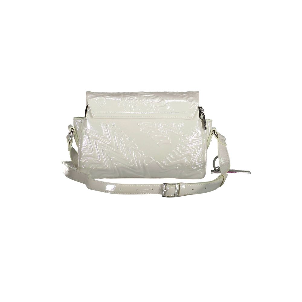 White Polyethylene Women Handbag