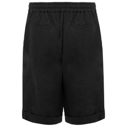 Black Linen Short