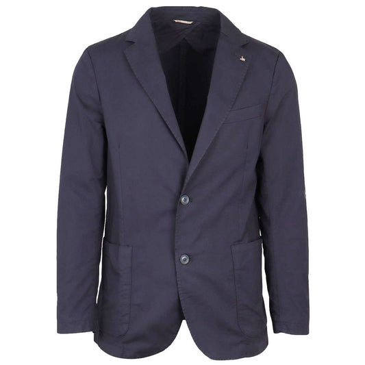 Blue Cotton Women Blazer