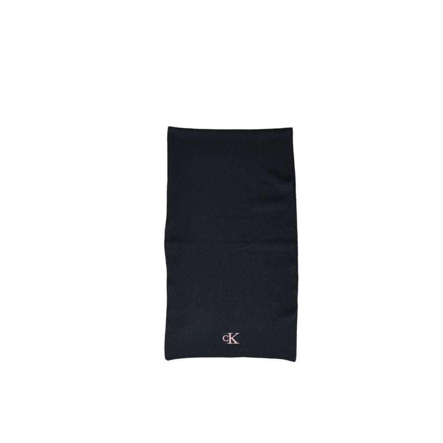 Black Recycled Polyester Scarf