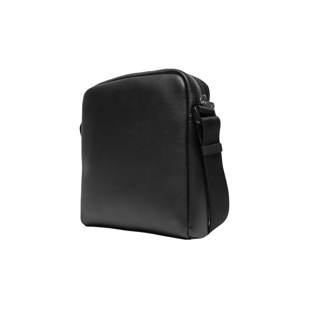 Black Polyethylene Messenger Bag