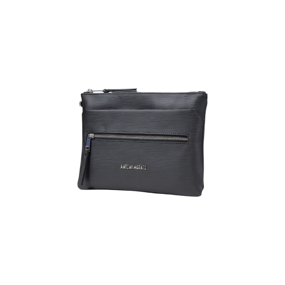 Black Polyethylene Messenger Bag