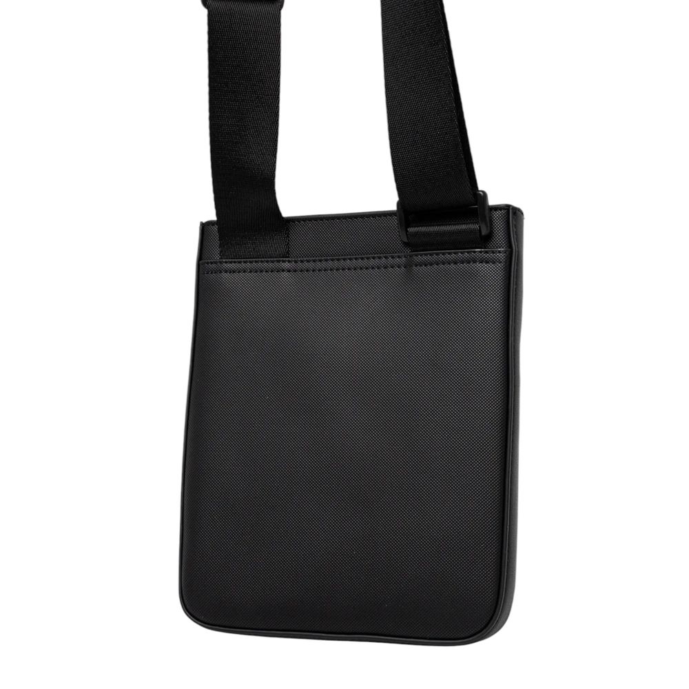 Black Polyethylene Messenger Bag