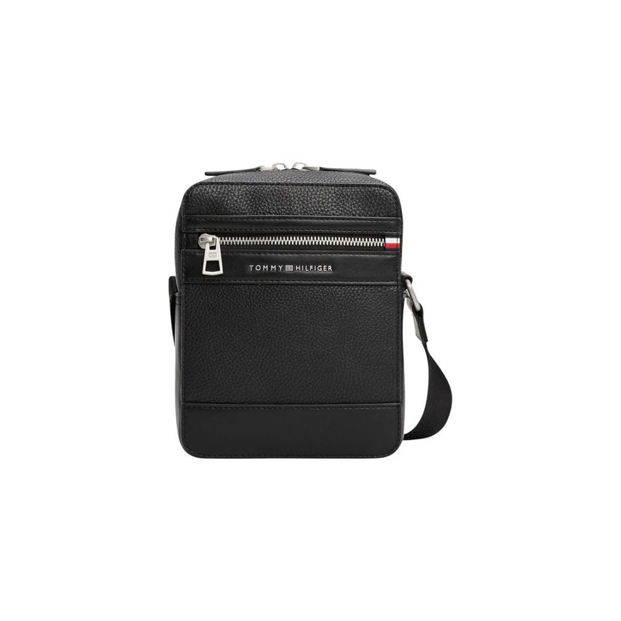 Black Polyethylene Messenger Bag