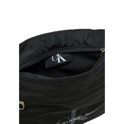 Black Recycled Polyester Messenger Bag