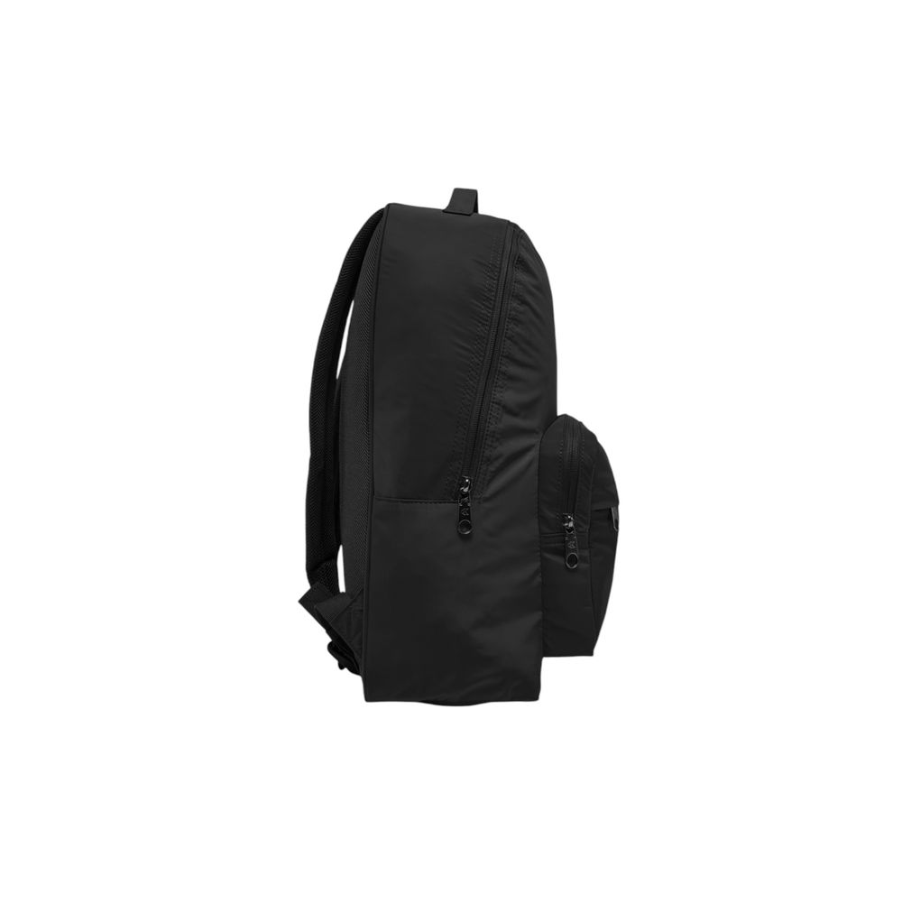 Black Recycled Polyester Backpack