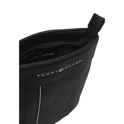 Black Polyethylene Messenger Bag