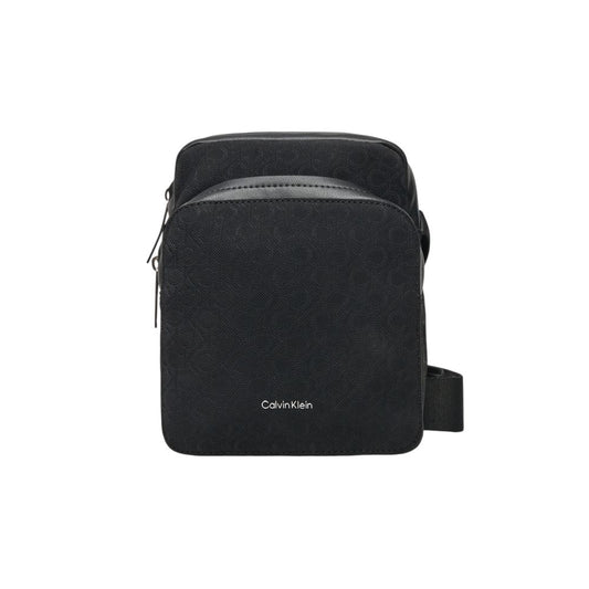 Black Polyethylene Messenger Bag