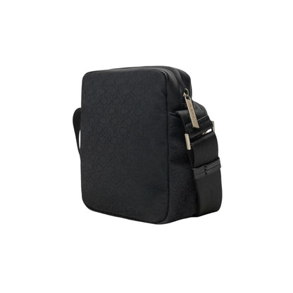 Black Polyethylene Messenger Bag