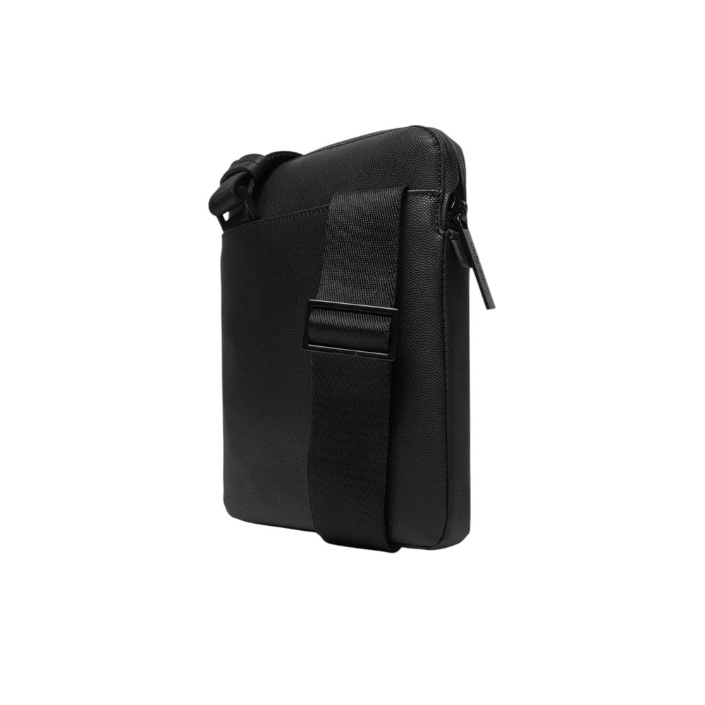 Black Recycled Polyester Messenger Bag