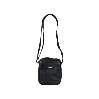 Black Recycled Polyester Messenger Bag