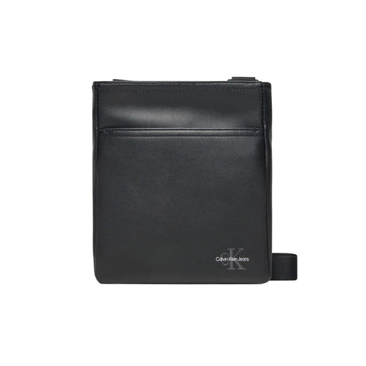 Black Polyethylene Messenger Bag