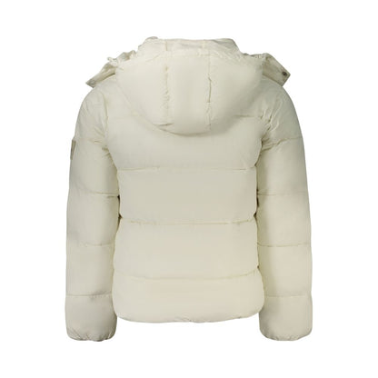 White Polyamide Men Jacket