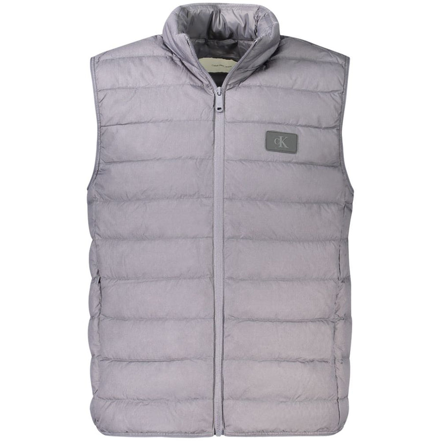 Gray Polyamide Men Jacket