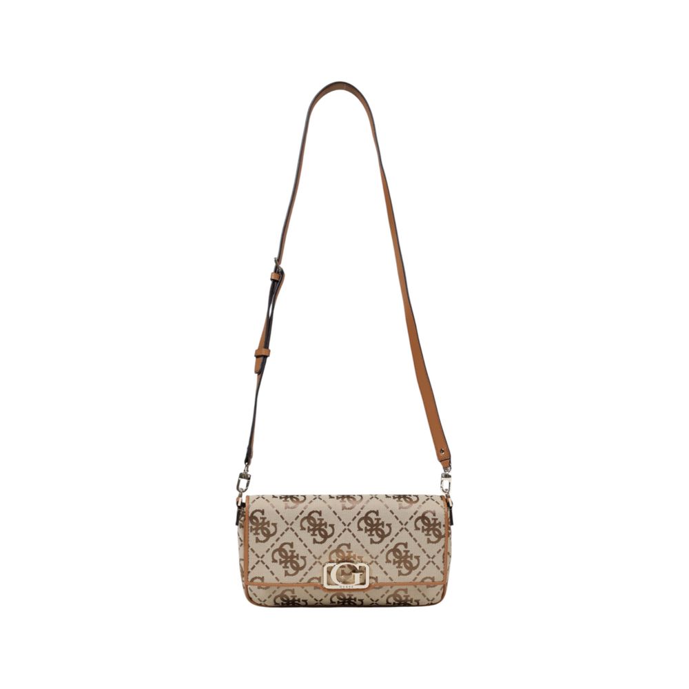 Beige Polyester Handbag