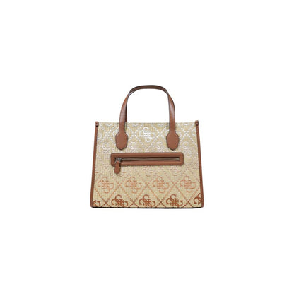 Beige Polypropylene Handbag