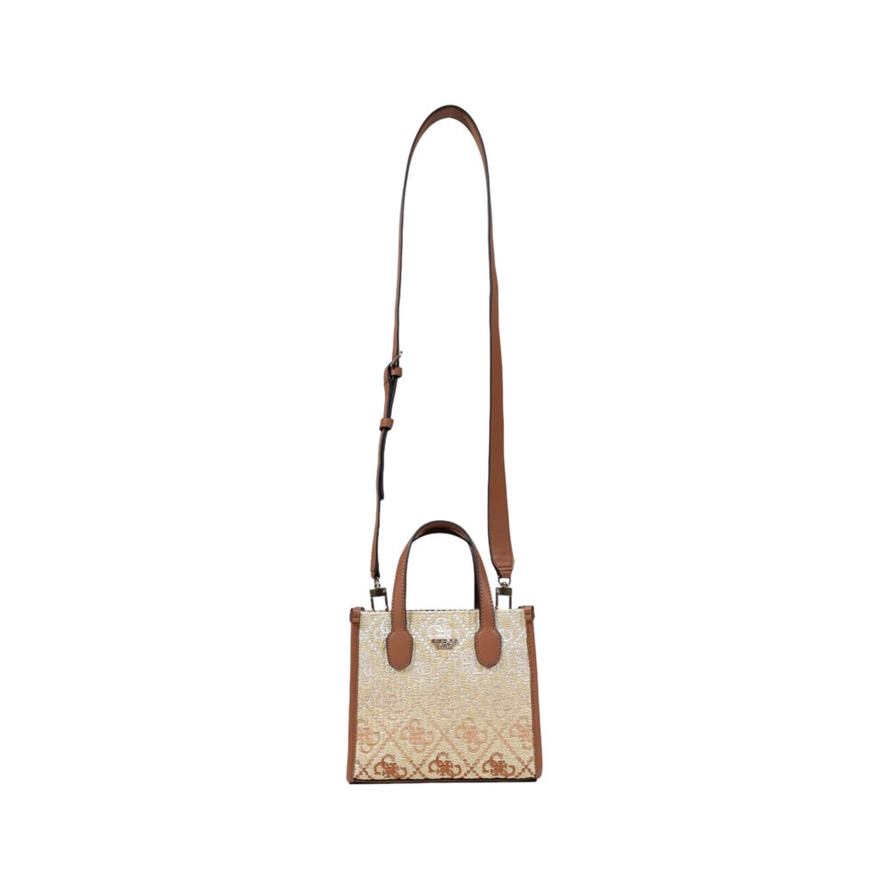 Beige Polypropylene Handbag