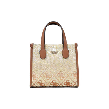 Beige Polypropylene Handbag