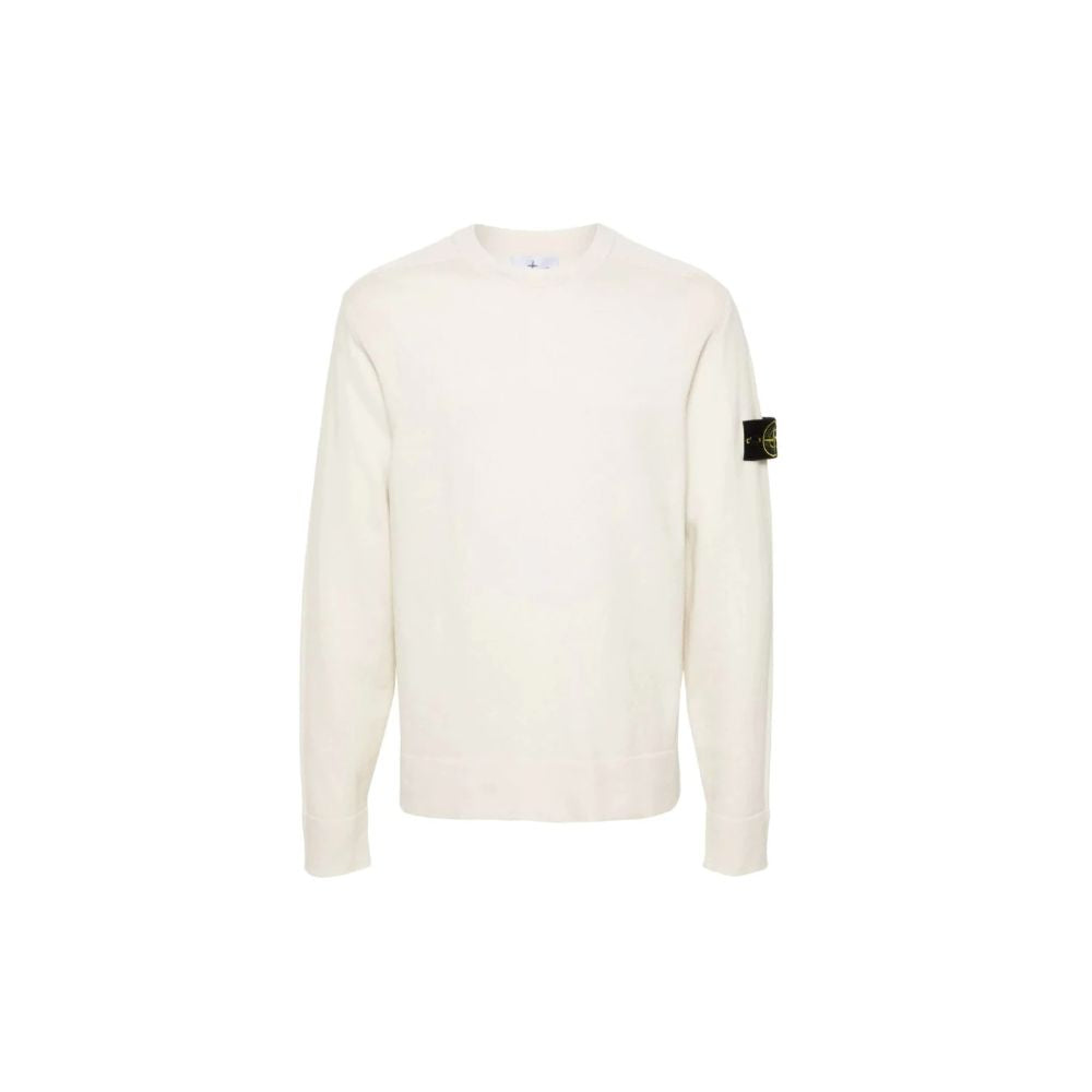 White Wool Men's Sweater