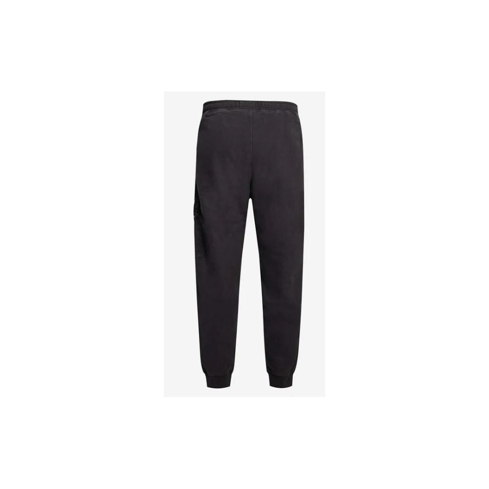 Black Cotton Men's Tracksuit Trouser