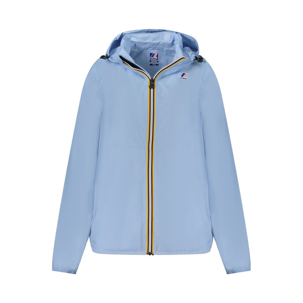 Light Blue Polyamide Women Jacket