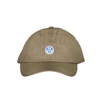 Green Polyamide Men Cap