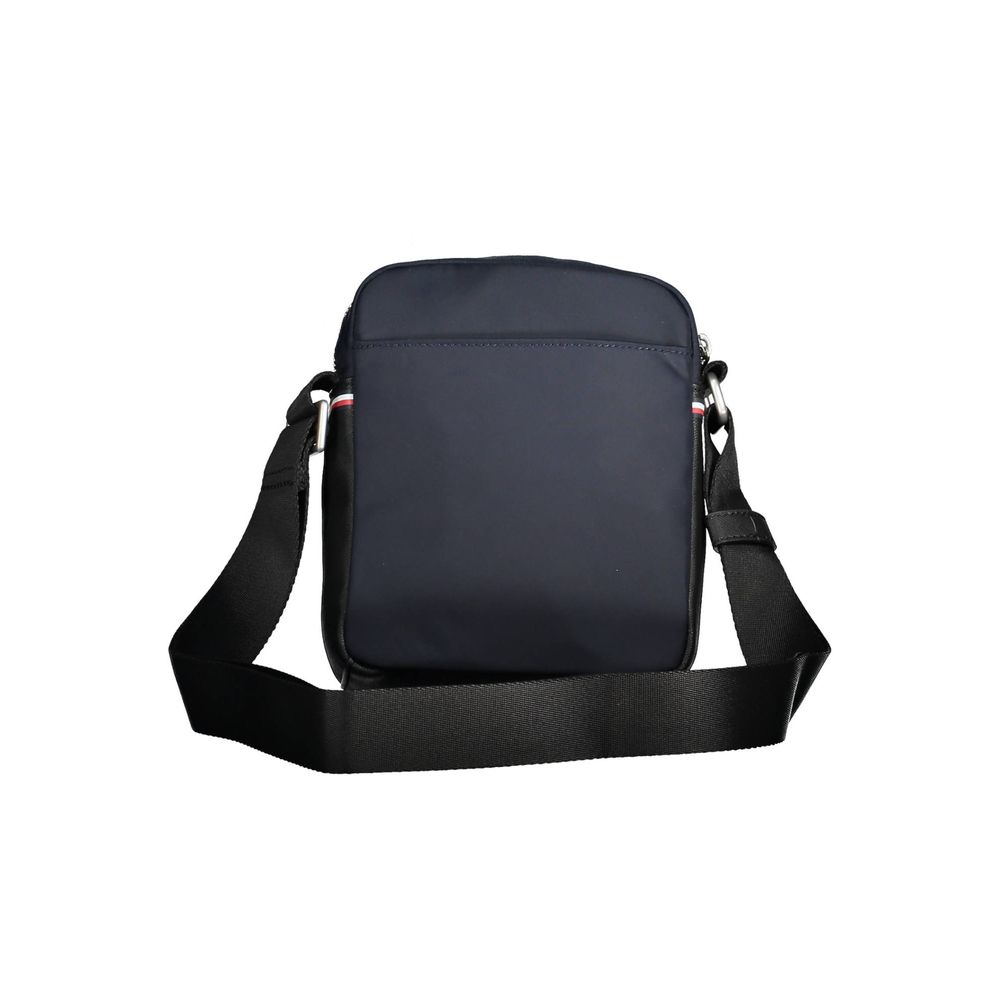 Blue Polyester Men Shoulder Bag