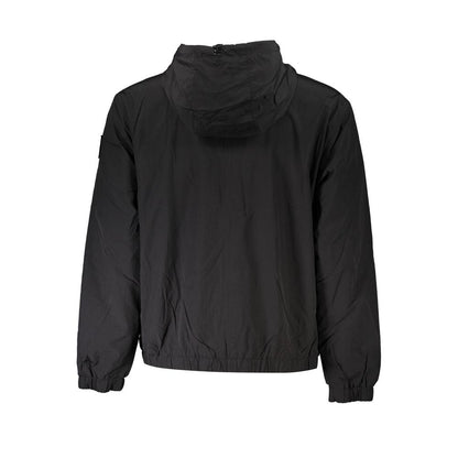 Sleek Long Sleeve Hooded Sports Jacket