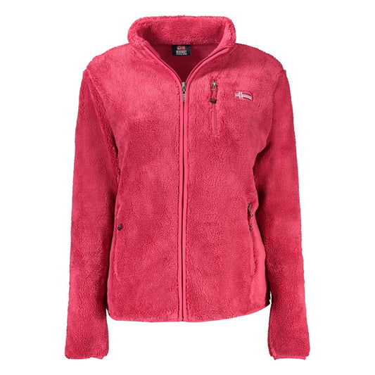 Pink Polyester Women Jacket