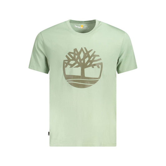 Green Cotton Men TShirt