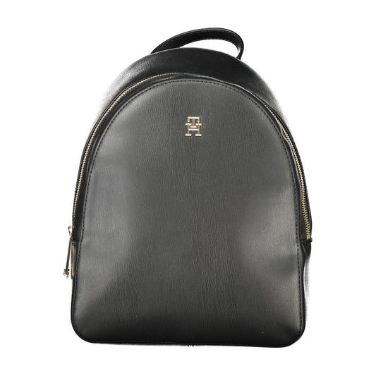 Black Polyethylene Women Backpack