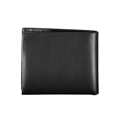 Black Polyester Men Wallet