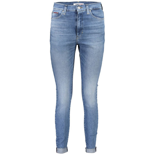 Light Blue Cotton Women Jeans