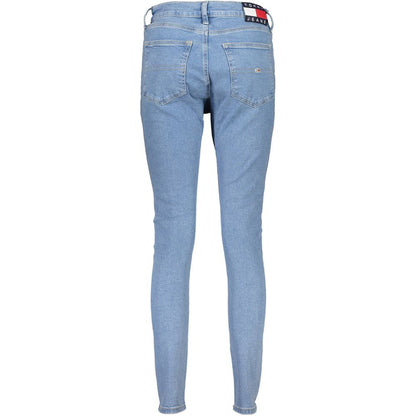 Light Blue Cotton Women Jeans