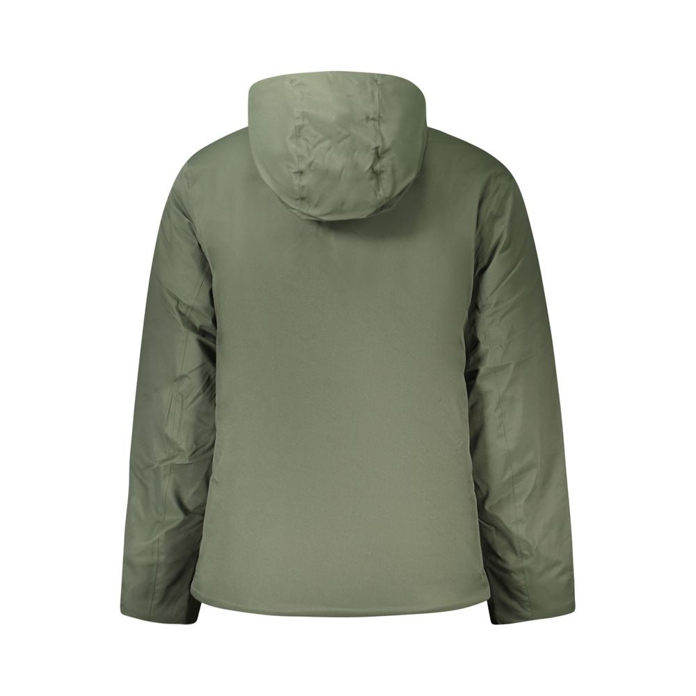 Green Polyester Men Jacket