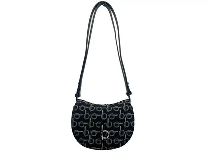 Mini Rocking Horse Crossbody Bag Purse Black