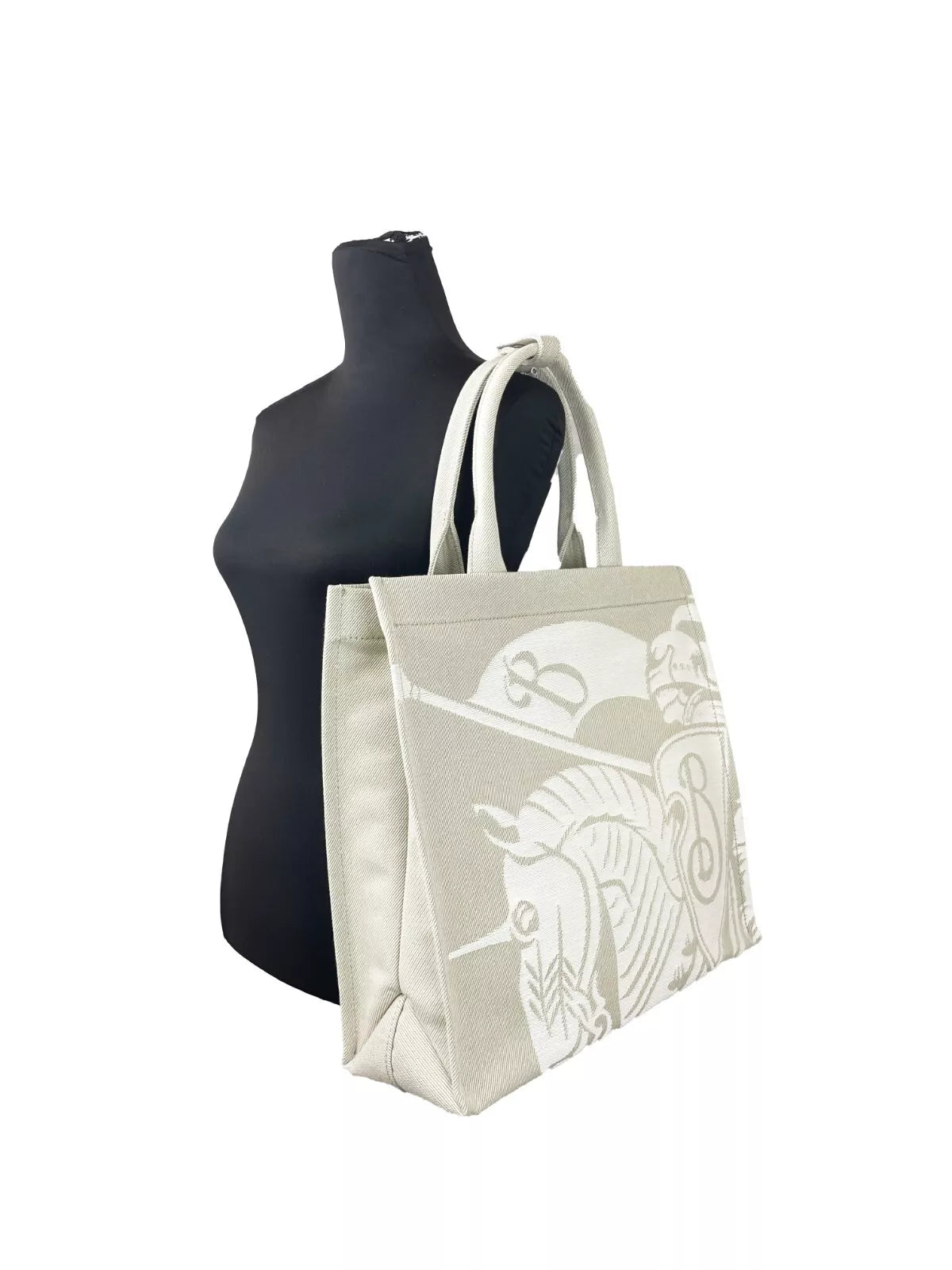 EKD Canvas Tote Bag With Coin Pouch Beige