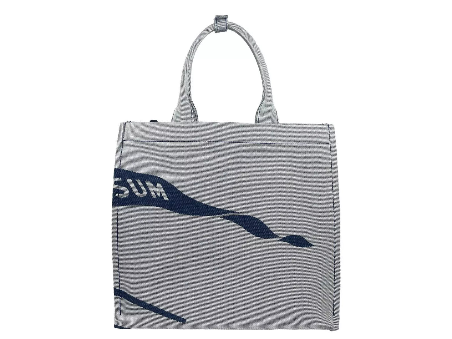 Navy EKD Canvas Tote Bag With Coin Pouch