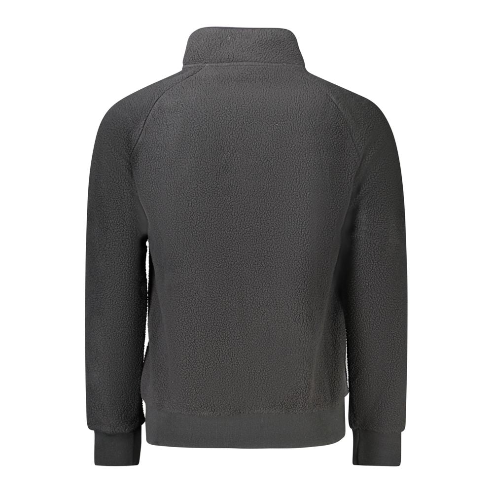 Black Polyester Men Jacket