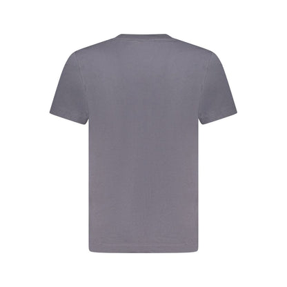 Blue Cotton Men T-Shirt