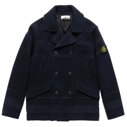 Blue Wool Vergine Jacket