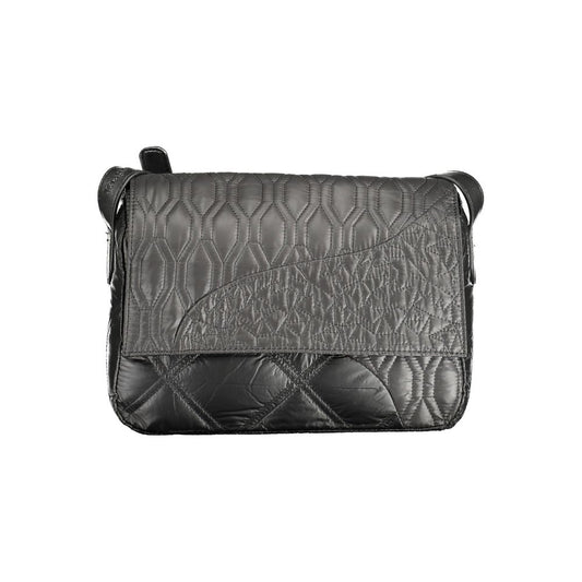 Black Polyethylene Women Handbag