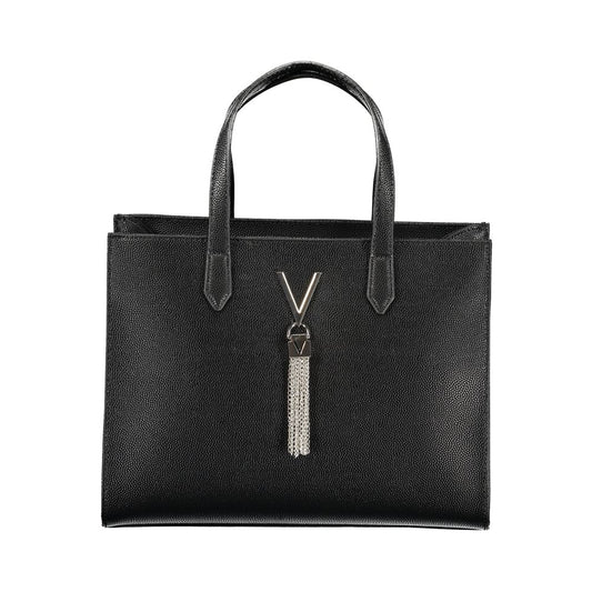 Black Polyethylene Women Handbag