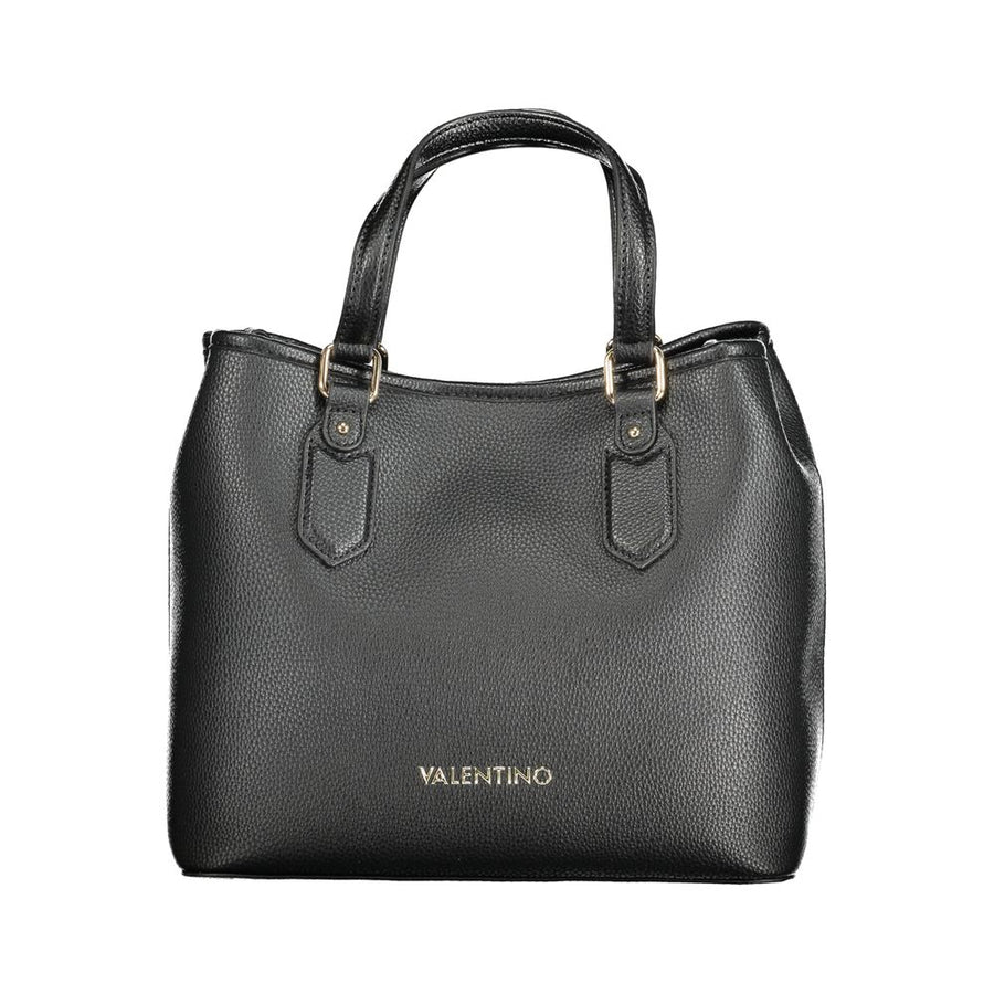 Black Polyethylene Women Handbag