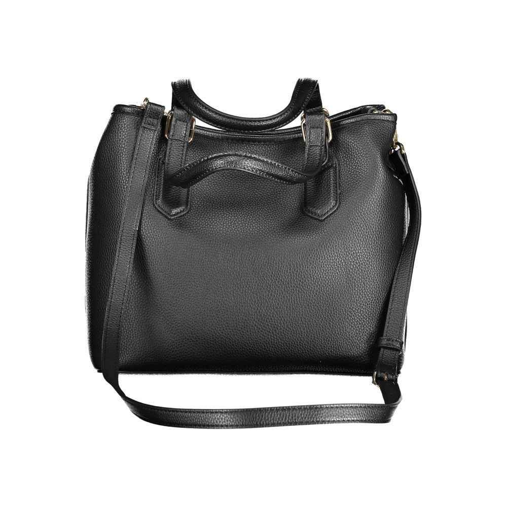 Black Polyethylene Women Handbag