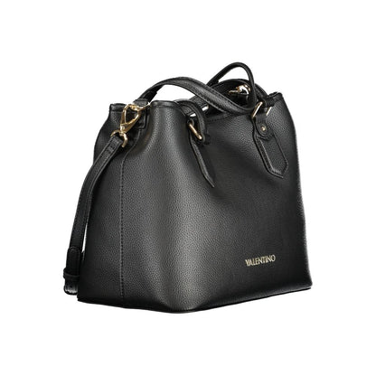 Black Polyethylene Women Handbag