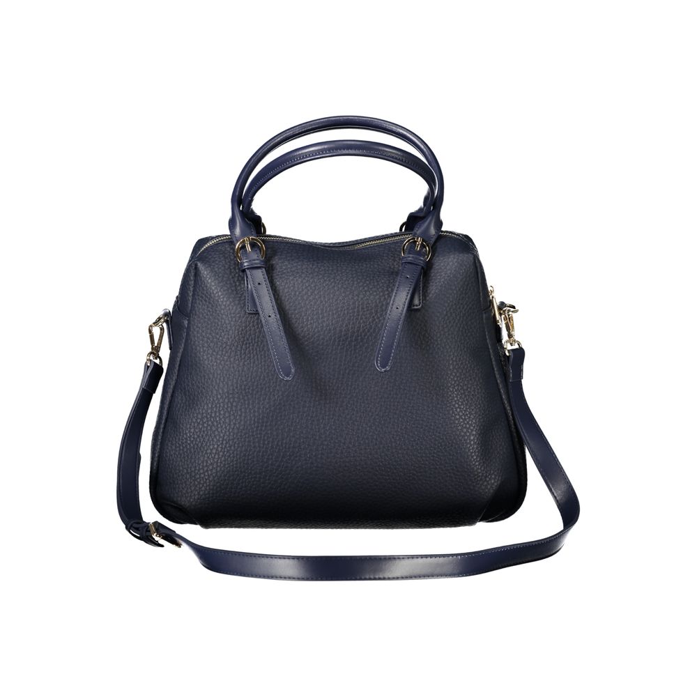 Blue Polyethylene Women Handbag