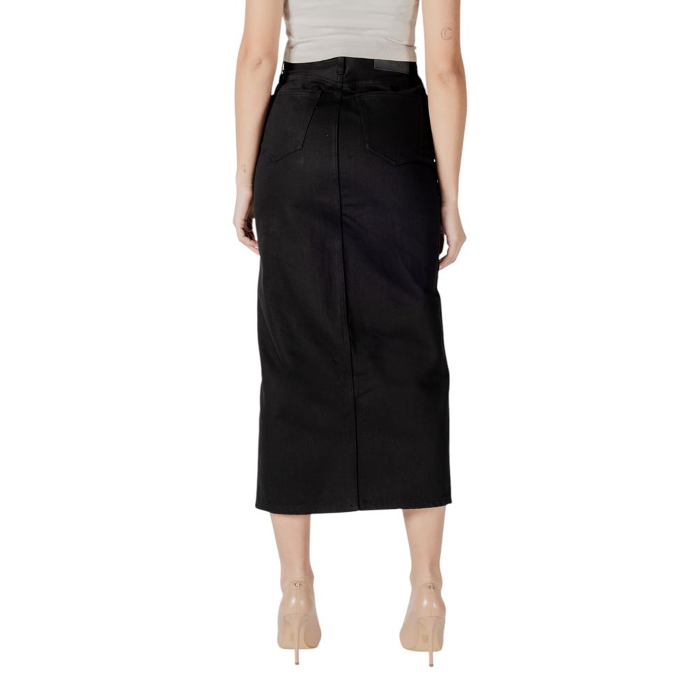 Black Cotton Skirt