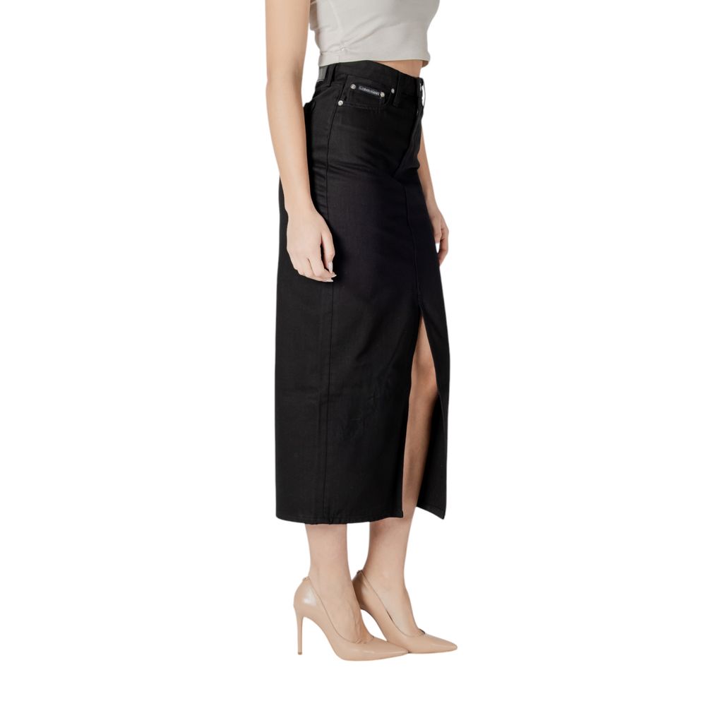 Black Cotton Skirt