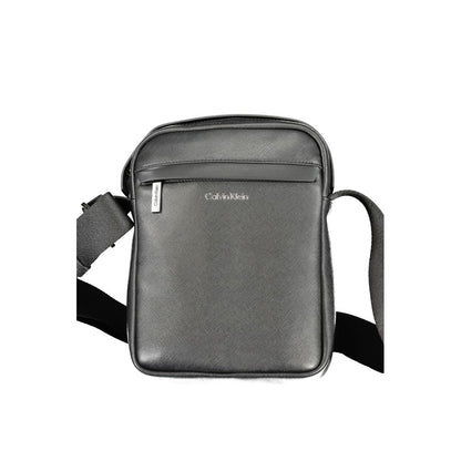 Black Polyester Shoulder Bag